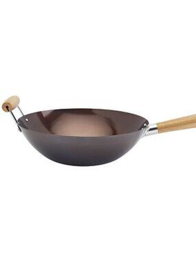 Infuse 14" Open Wok with Bamboo Stick Handle